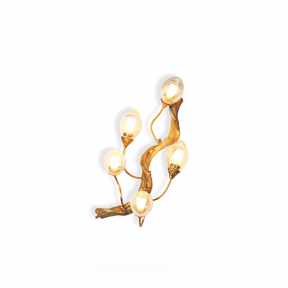 Lotus Brass Wall Lamp