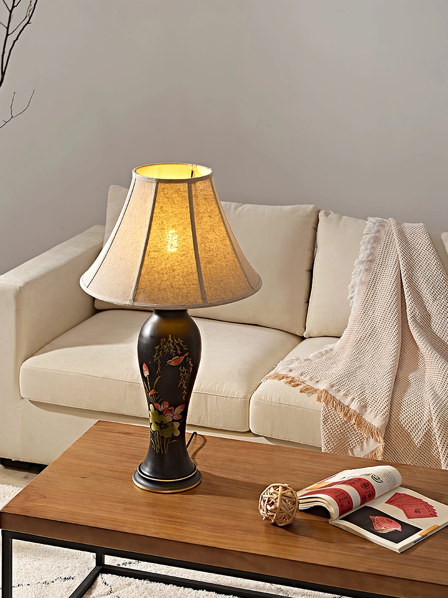 Lotus Ceramic Table Lamp
