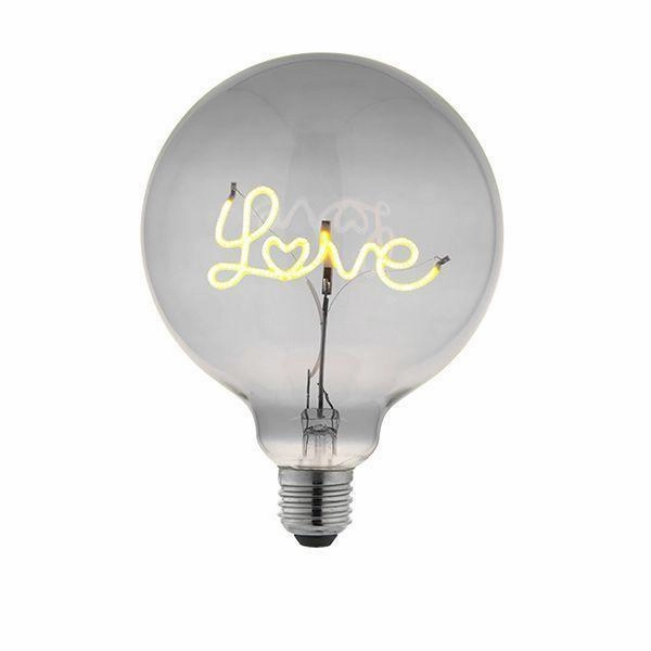 Love Up E27 Smoked Tinted 2w LED Filament Light Bulb - 120mm contemporary ceiling fixture