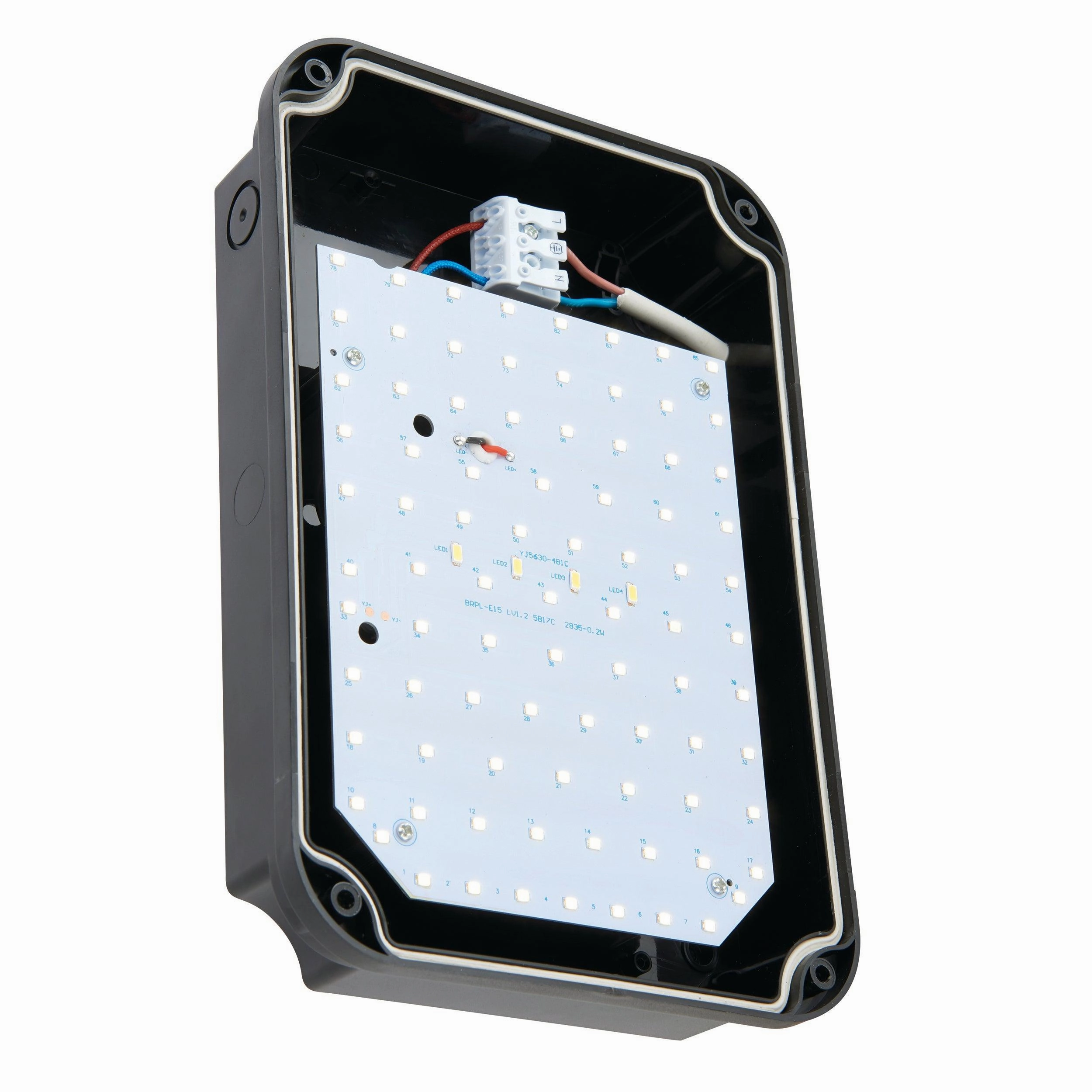 Lucca Black Small LED Outdoor Wall Light IP65 15W