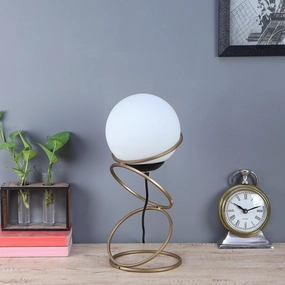 Lucca Gold Table Lamp With Metal Base By SS Lightings decorative ceiling fixture