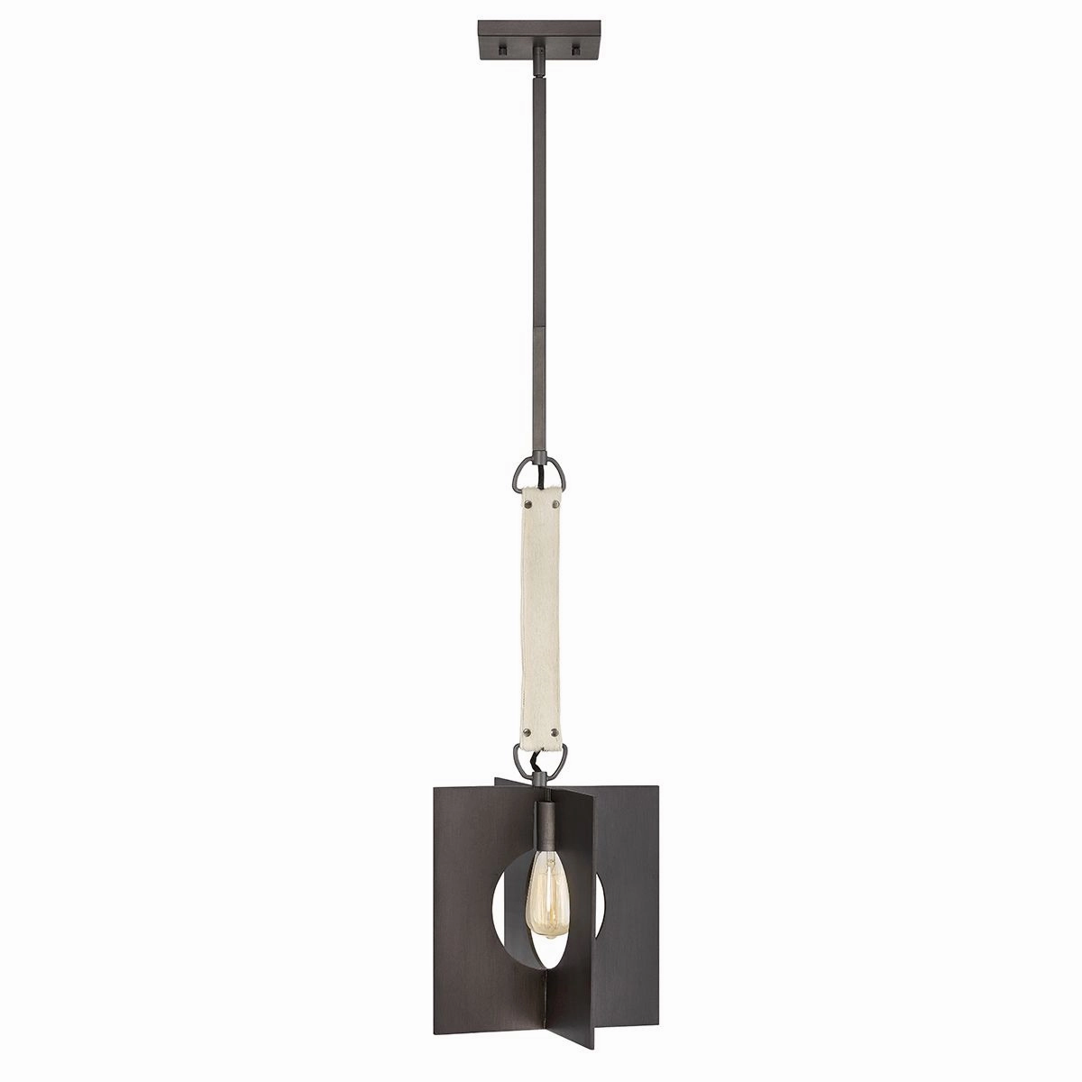 Ludlow 1 Light Brushed Graphite Modern Ceiling Pendant Light flush mount ceiling fixture