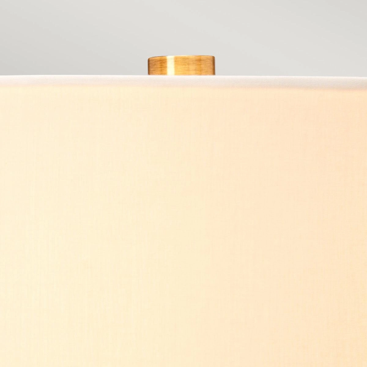Luga Brass & Smoke Glass Table Lamp Elstead Lighting