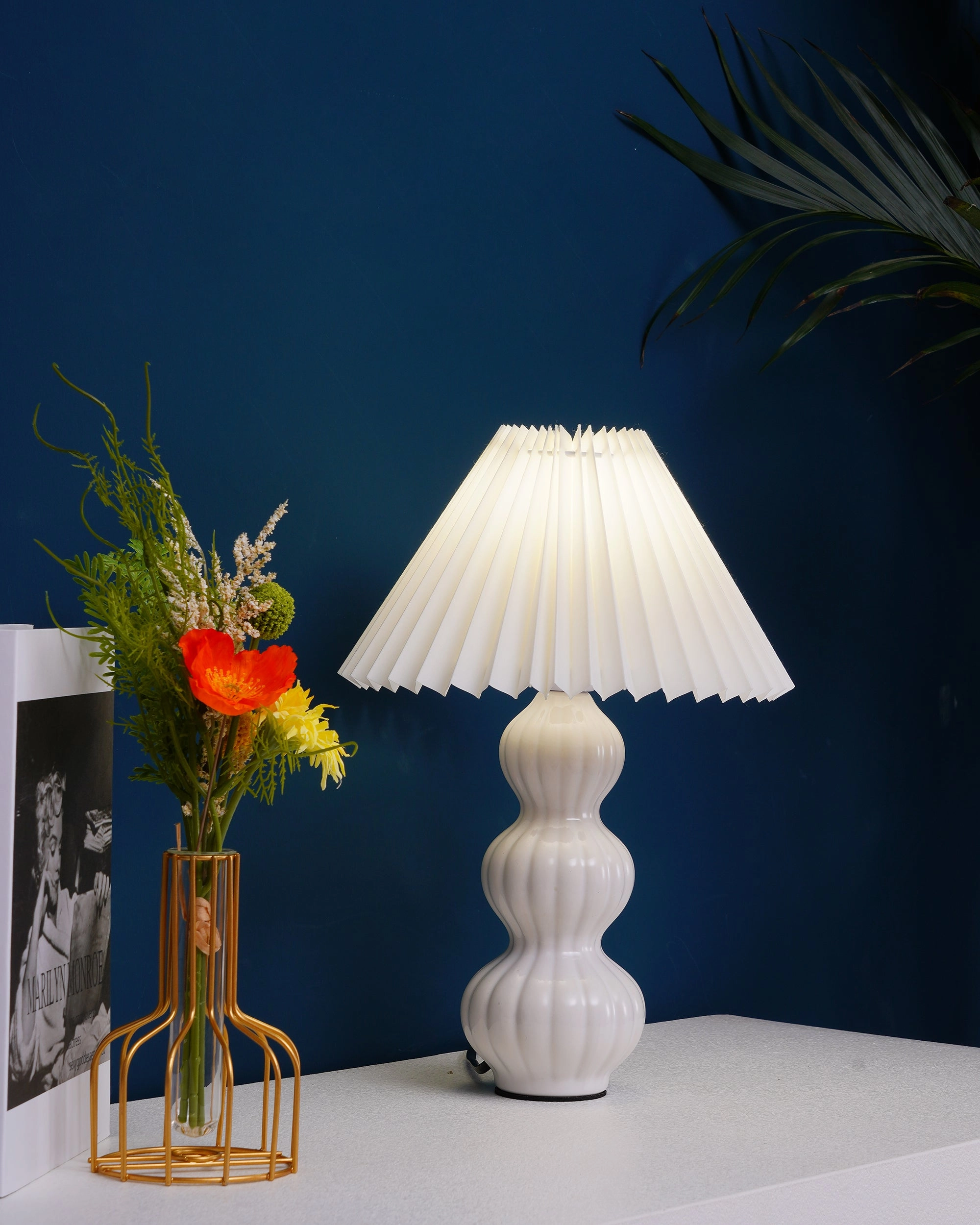 Luna Pleated Table Lamp