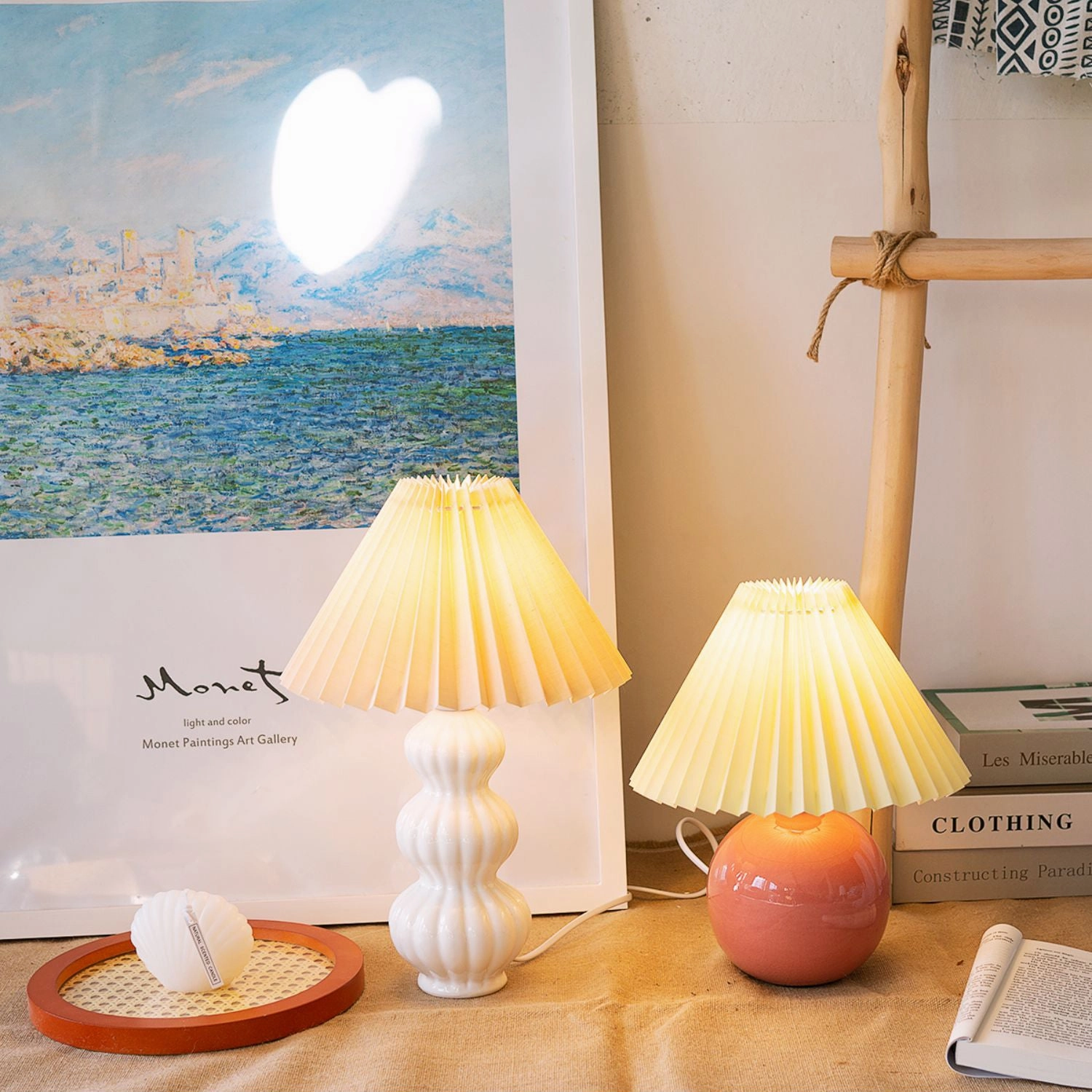 Luna Pleated Table Lamp