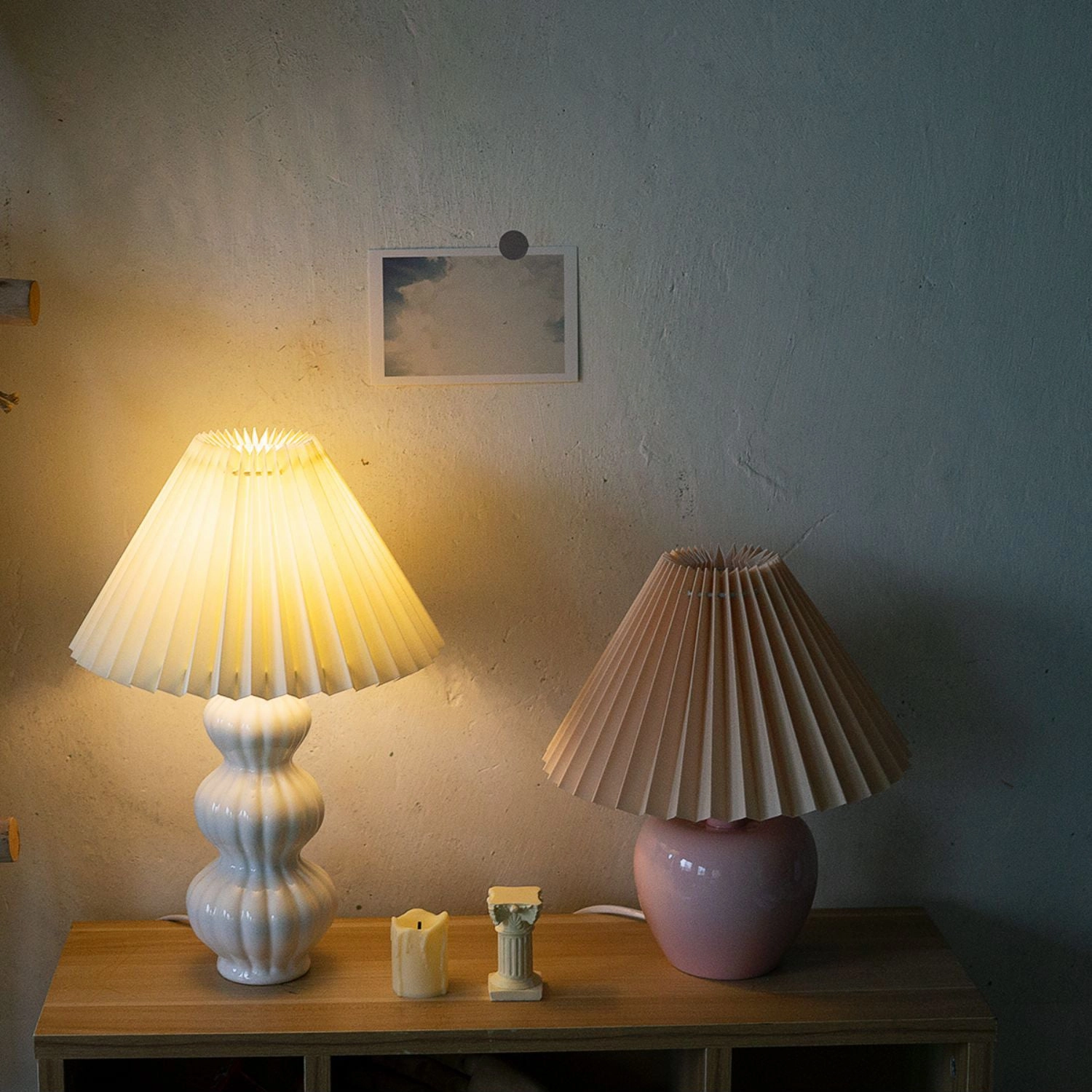 Luna Pleated Table Lamp