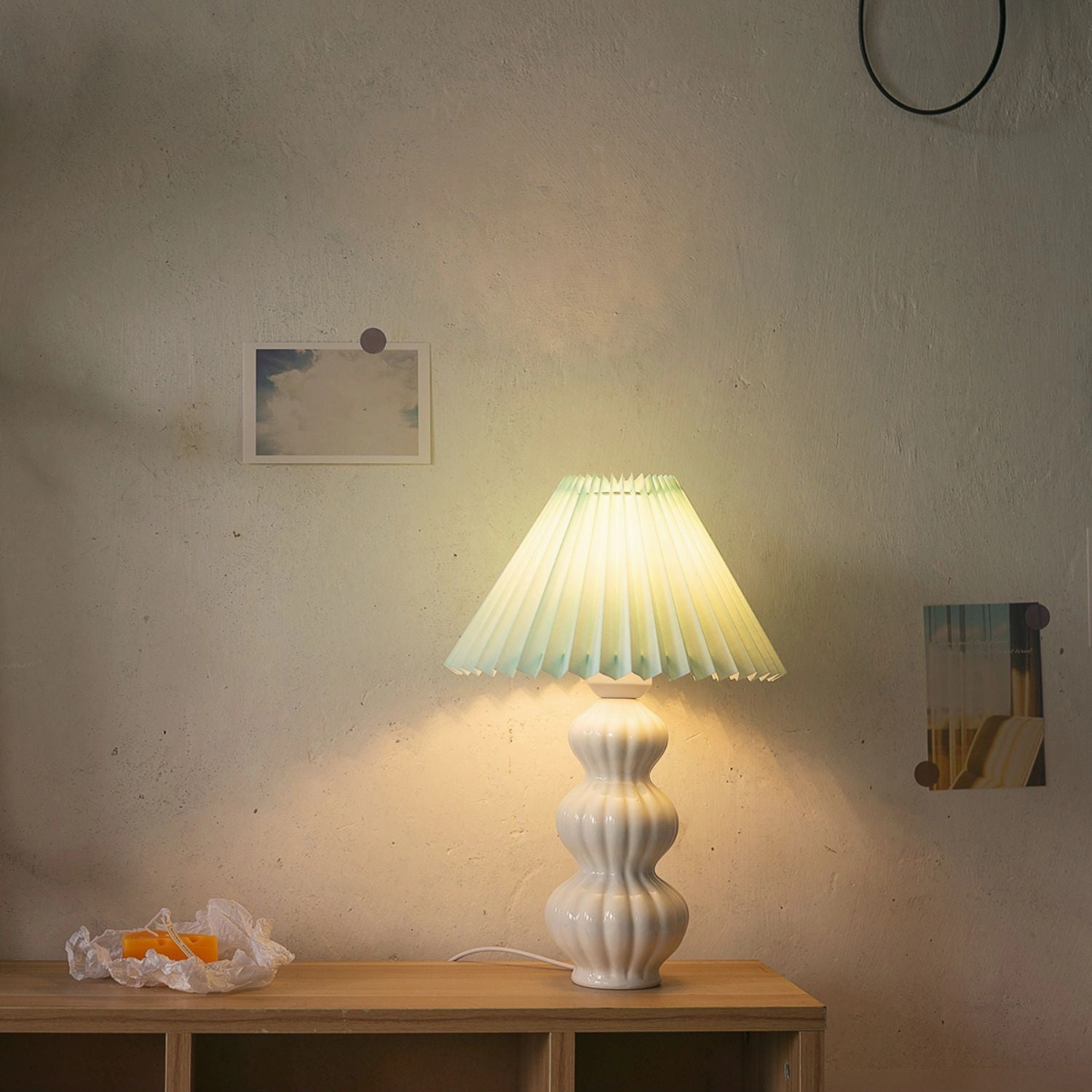 Luna Pleated Table Lamp