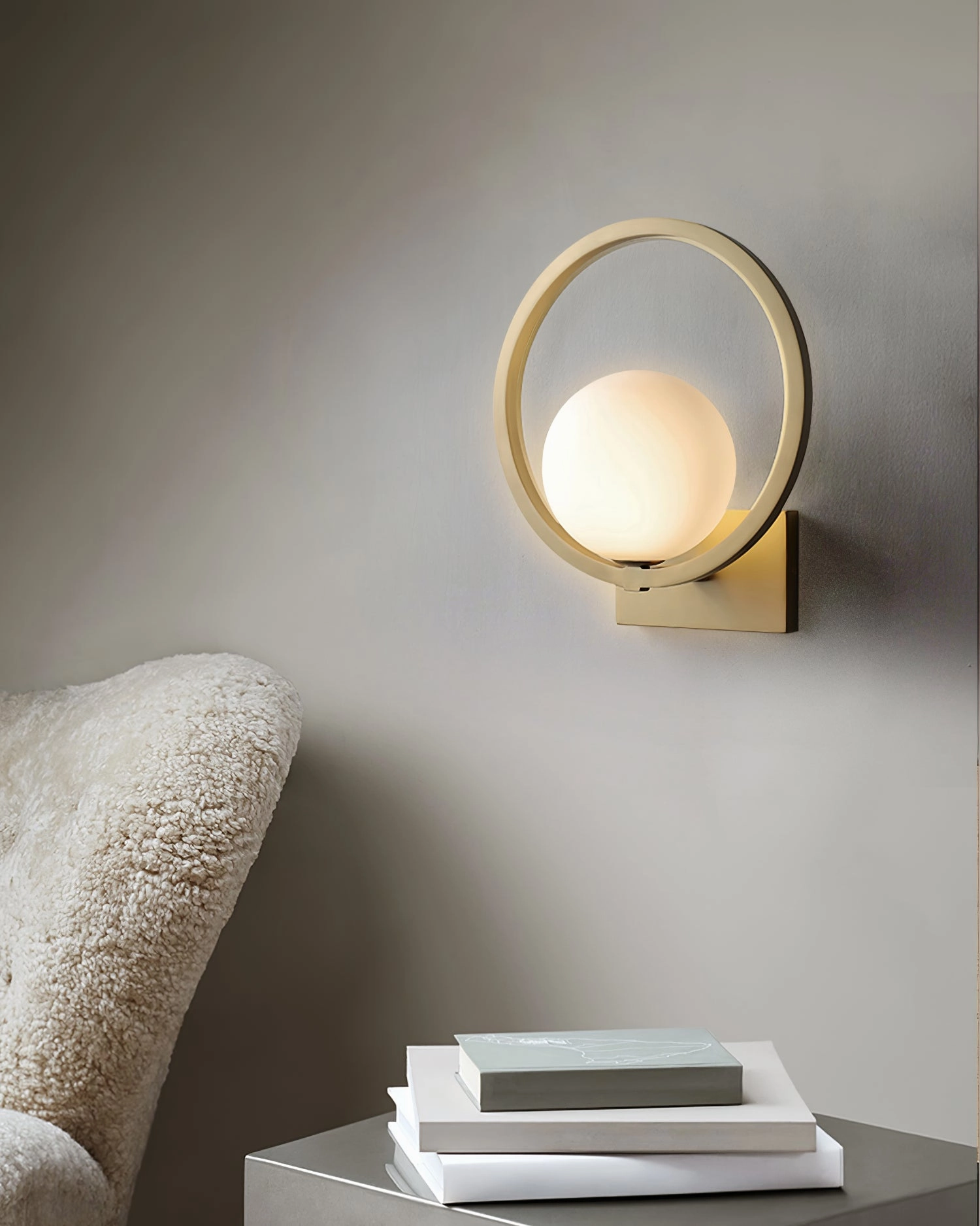 Lunar Brass Wall Lamp