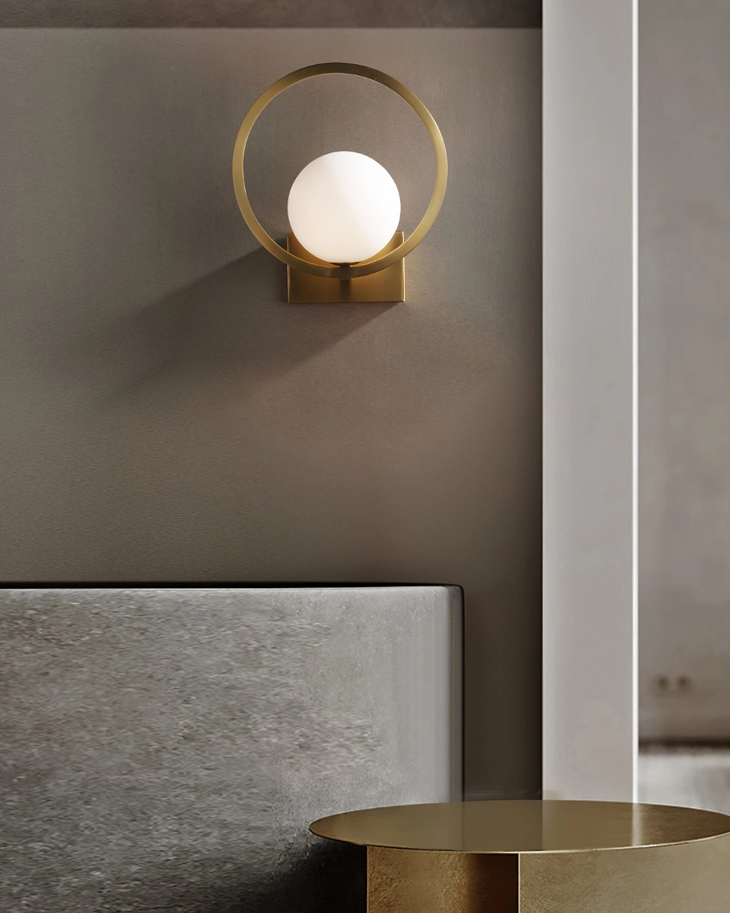 Lunar Brass Wall Lamp