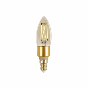 Lutec Filament Candle LED Bulb 470 Lumen 2200K-5500K contemporary ceiling fixture