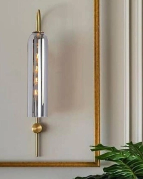 Luxurious Crystal Flute Lampshade Pendant Lights For Home Wall Decoration ( Silver Glass) decorative ceiling fixture