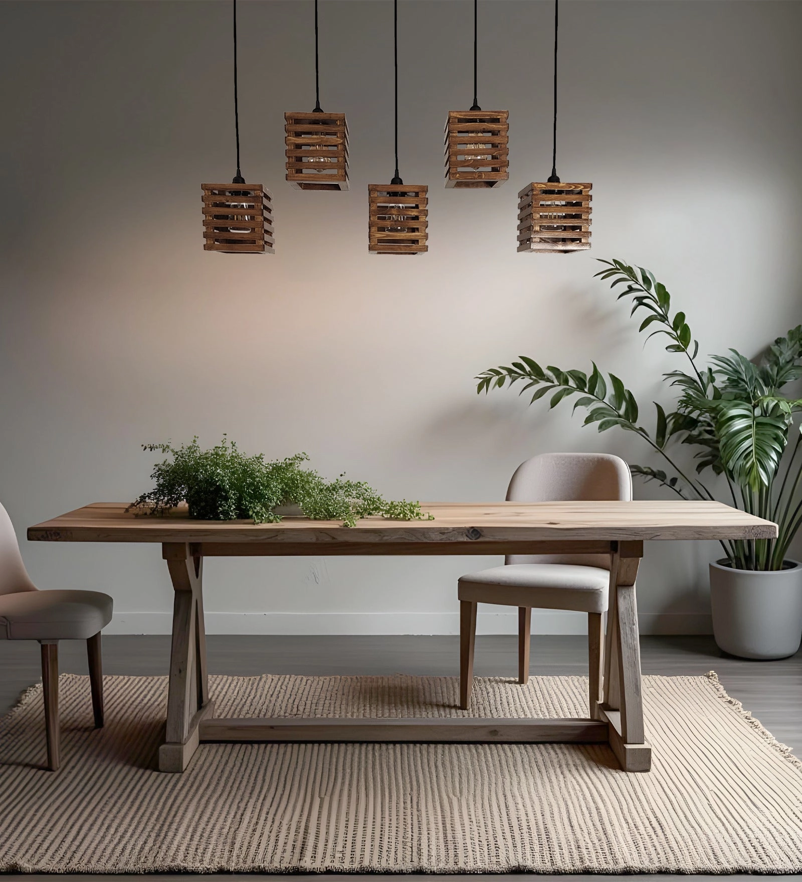 Lyon Brown 5 Series Hanging Lamp (BULB NOT INCLUDED)