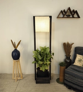 Lyon Wooden Floor Lamp creative lampshade design