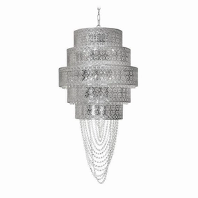Lyra 16 Light Chrome Ceiling Pendant Ceiling soft glow ceiling light