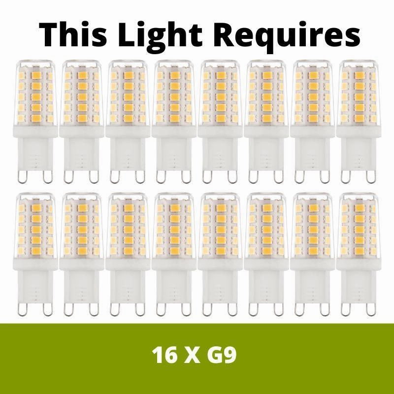 Lyra 16 Light Chrome Ceiling Pendant Ceiling