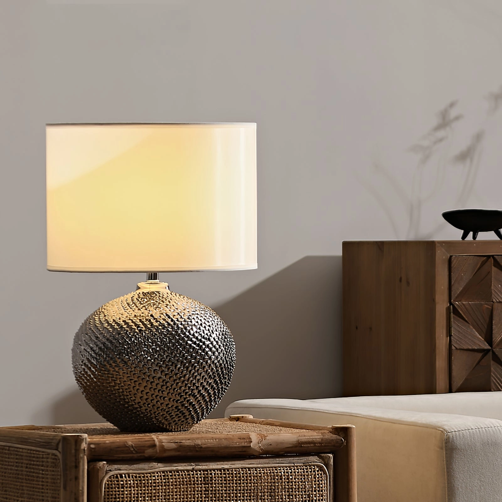 Mabel Textured Ceramic Table Lamp