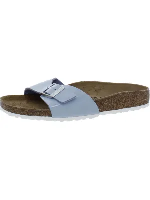 Madrid BS Womens Patent Leather Cork Slide Sandals