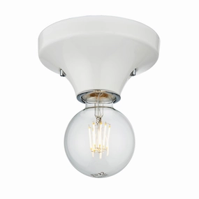 Maida White Bathroom Flush Ceiling / Wall Light ambient ceiling fixture