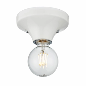 Maida White Bathroom Flush Ceiling / Wall Light white ceiling lamp