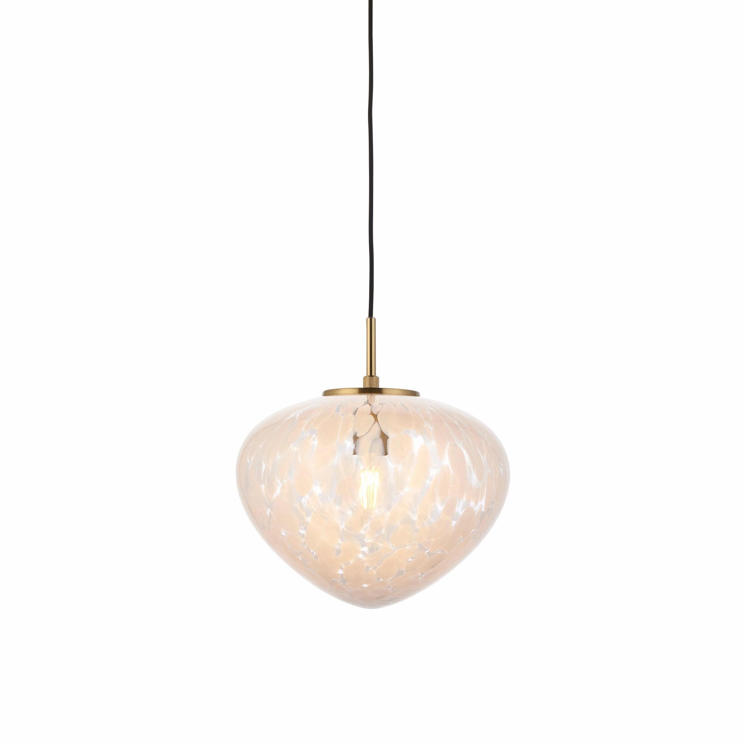 Mali Art Deco Ceiling Pendant Light With Confetti Glass