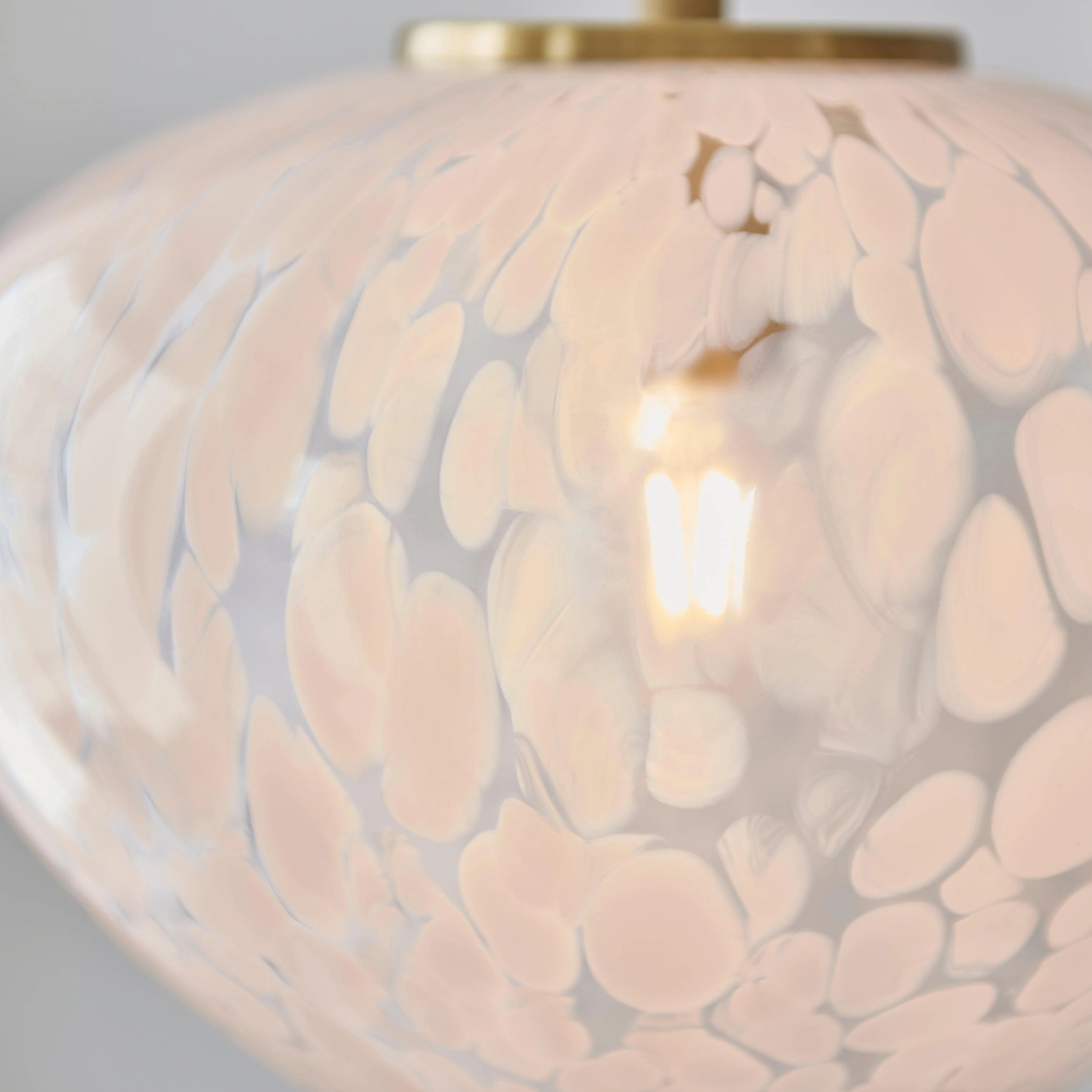 Mali Art Deco Ceiling Pendant Light With Confetti Glass