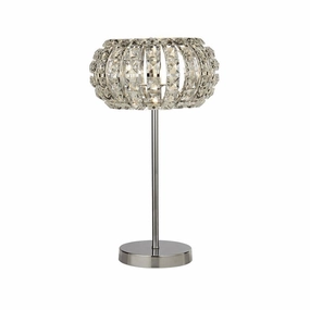 Marilyn 1 Light Chrome Crystal Glass Table Lamp Searchlight energy-saving LED light