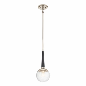 Marilyn 1 Light Polished NIckel Ceiling Pendant Light flush mount ceiling fixture