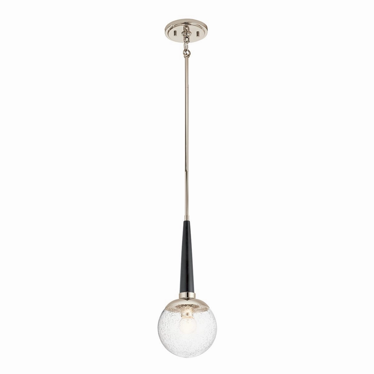 Marilyn 1 Light Polished NIckel Ceiling Pendant Light flush mount ceiling fixture
