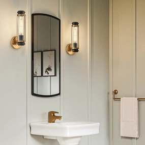 Masthead Brass & Black Bathroom Wall Light vintage desk lamp