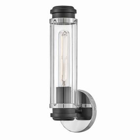 Masthead Polished Chrome & Black Bathroom Wall Light vintage desk lamp