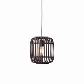 Mathias Black Bamboo Adjustable Ceiling Pendant ambient ceiling fixture