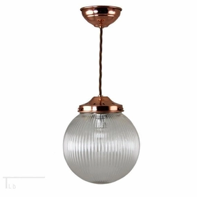 Medium Prismatic Globe Art Deco Ceiling Light Kansa PRISM826 ambient ceiling fixture