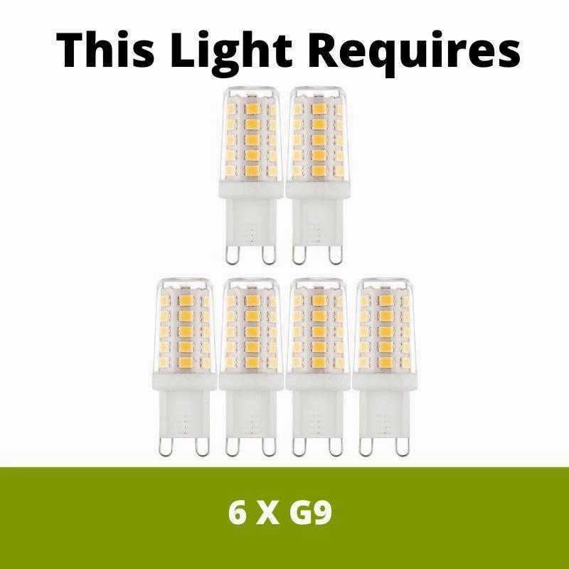 Mela 6 Light Chrome & Crystal Pyramid Flush Ceiling Light