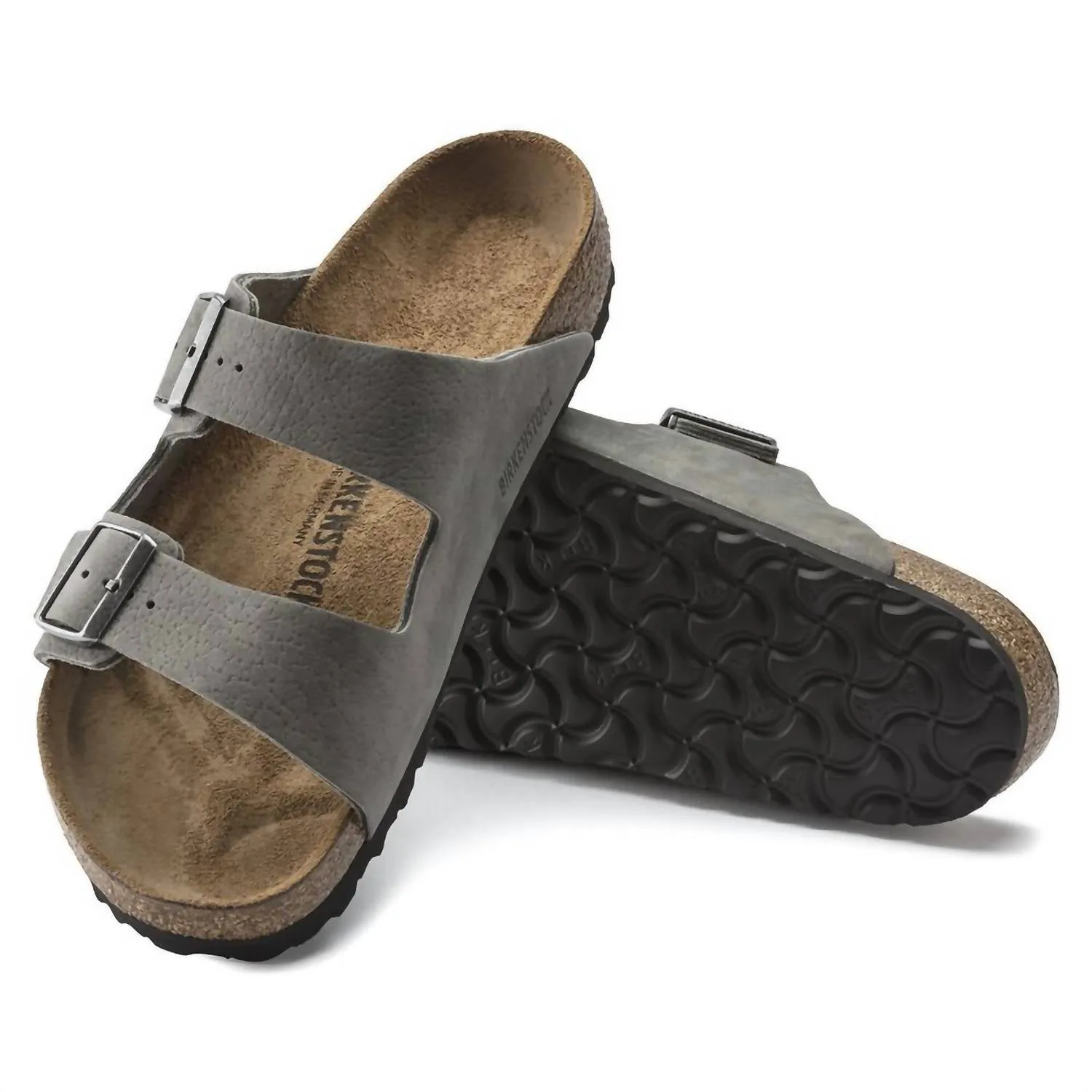 Men's Arizona Nubuck Sandals In Desert Buck Whale Gray