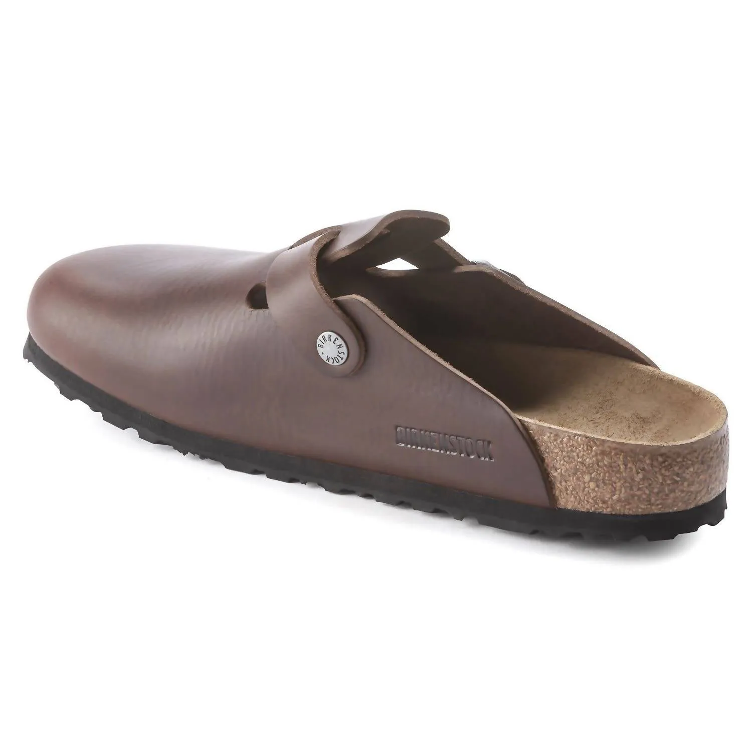 Men's Boston Leather Clog In Vintage Wood Roast