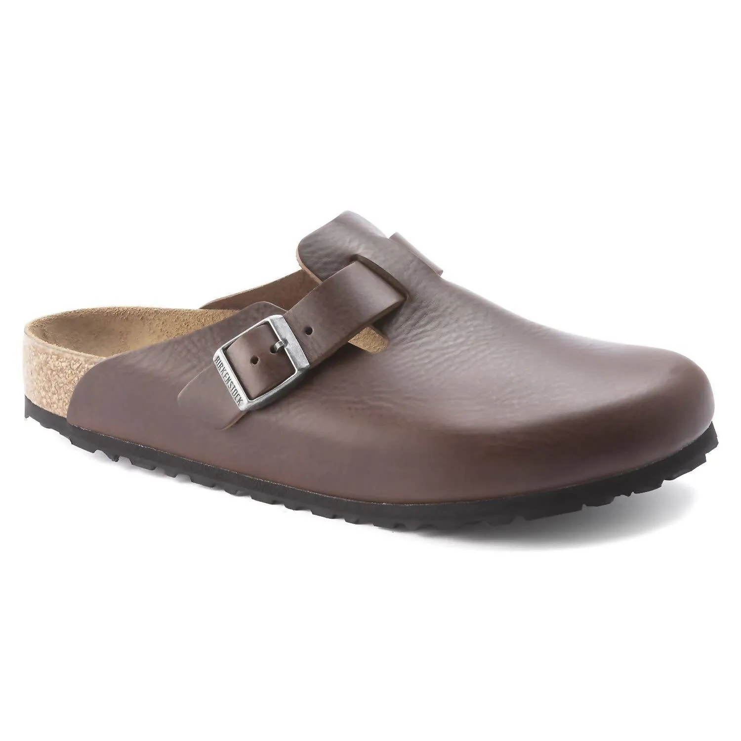 Men's Boston Leather Clog In Vintage Wood Roast