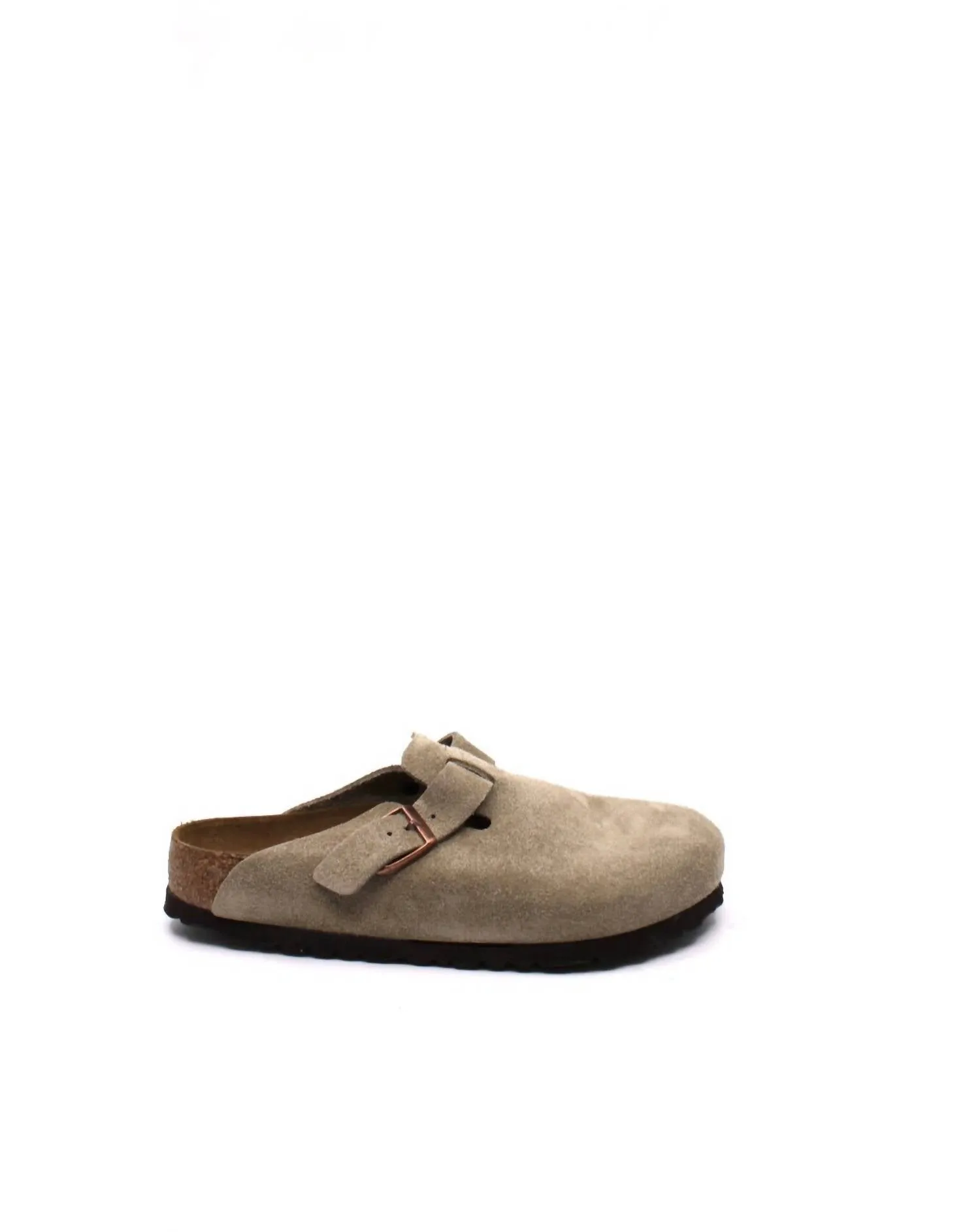 Men's Boston Soft Footbed Sandal - Narrow In Taupe Suede