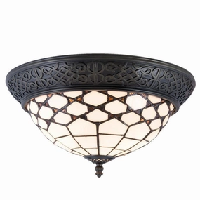 Miami Flush Tiffany Ceiling Light - Tiffany Lighting Direct recessed ceiling spot lamp