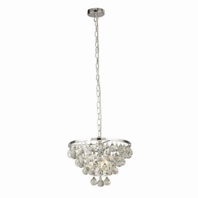 Michelle 4 Light Round Chrome Ceiling Pendant soft glow ceiling light