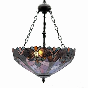 Minster Chaney Inverted Tiffany Ceiling Light recessed ceiling spot lamp