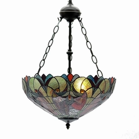 Minster Keaton Inverted Tiffany Ceiling Light recessed ceiling spot lamp