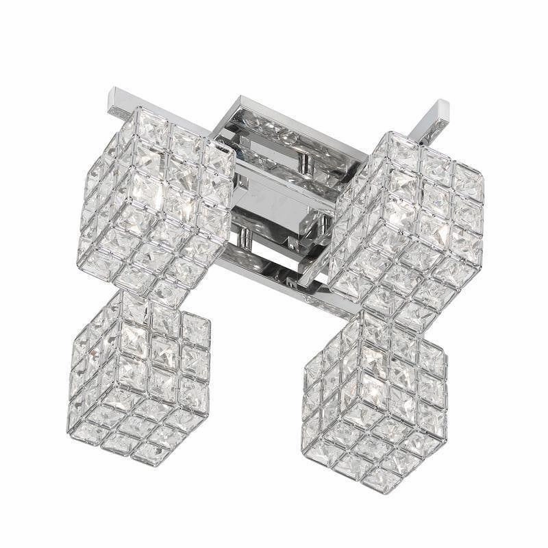 Mizar 4 Light Chrome Flush Ceiling Light soft glow ceiling light