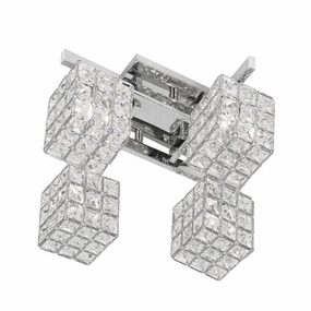 Mizar 4 Light Chrome Flush Ceiling Light soft glow ceiling light
