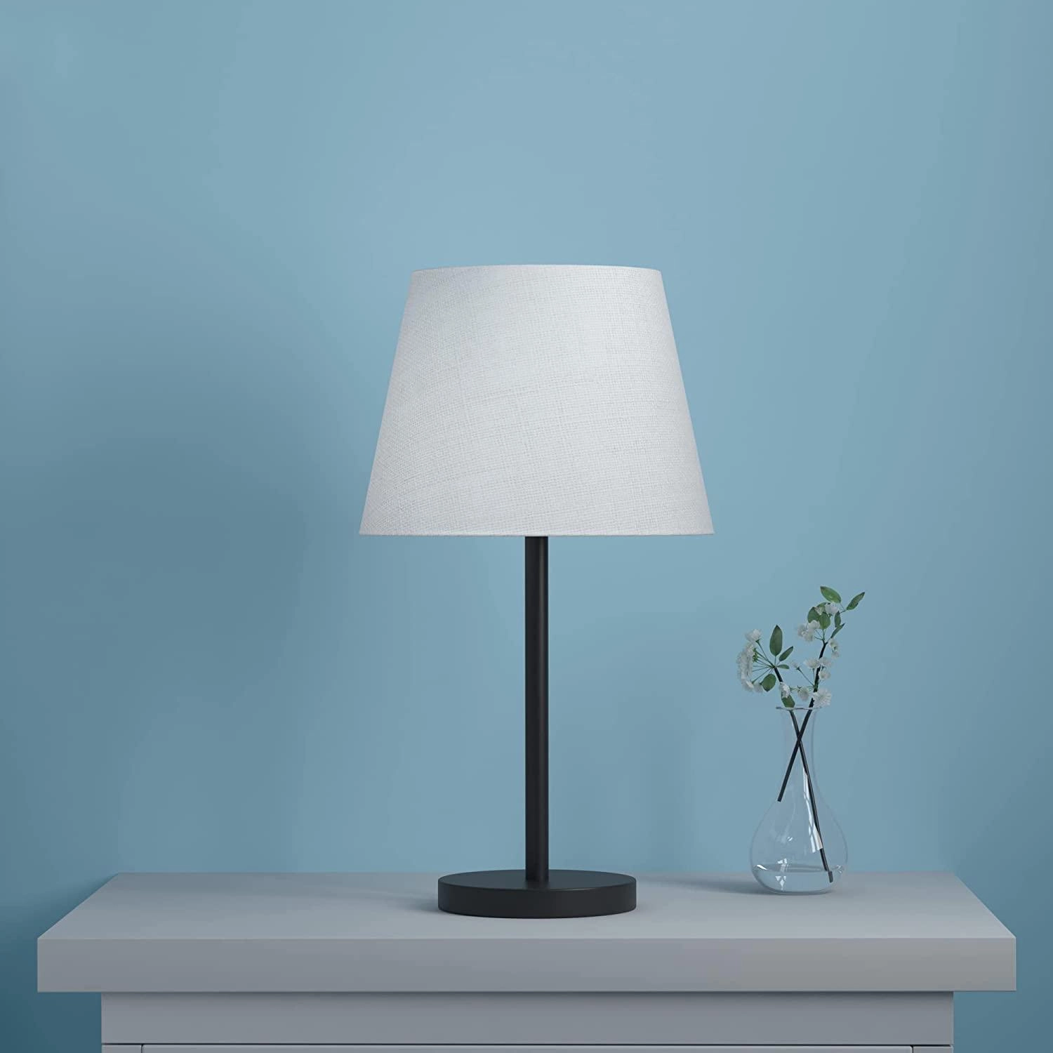 Modern & Sleek Balck Table Lamp 10 Inches decorative ceiling fixture
