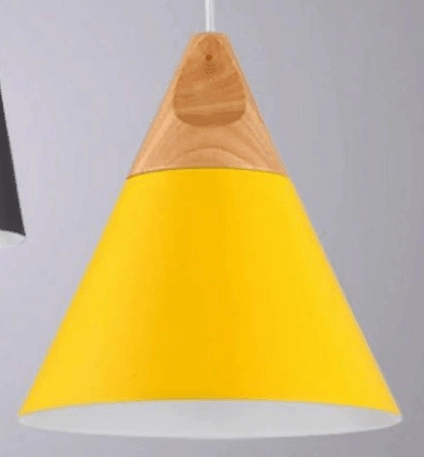 Modern Conical Nordic Pendant Light For Cafe & Bars With LED Bulb 1PC