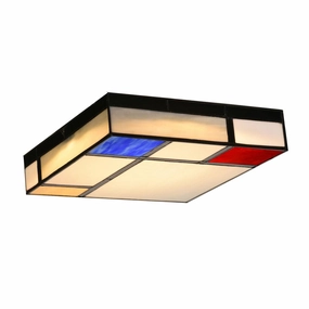 Mondriaan Art Deco Flush Tiffany Flush Ceiling Light recessed ceiling spot lamp