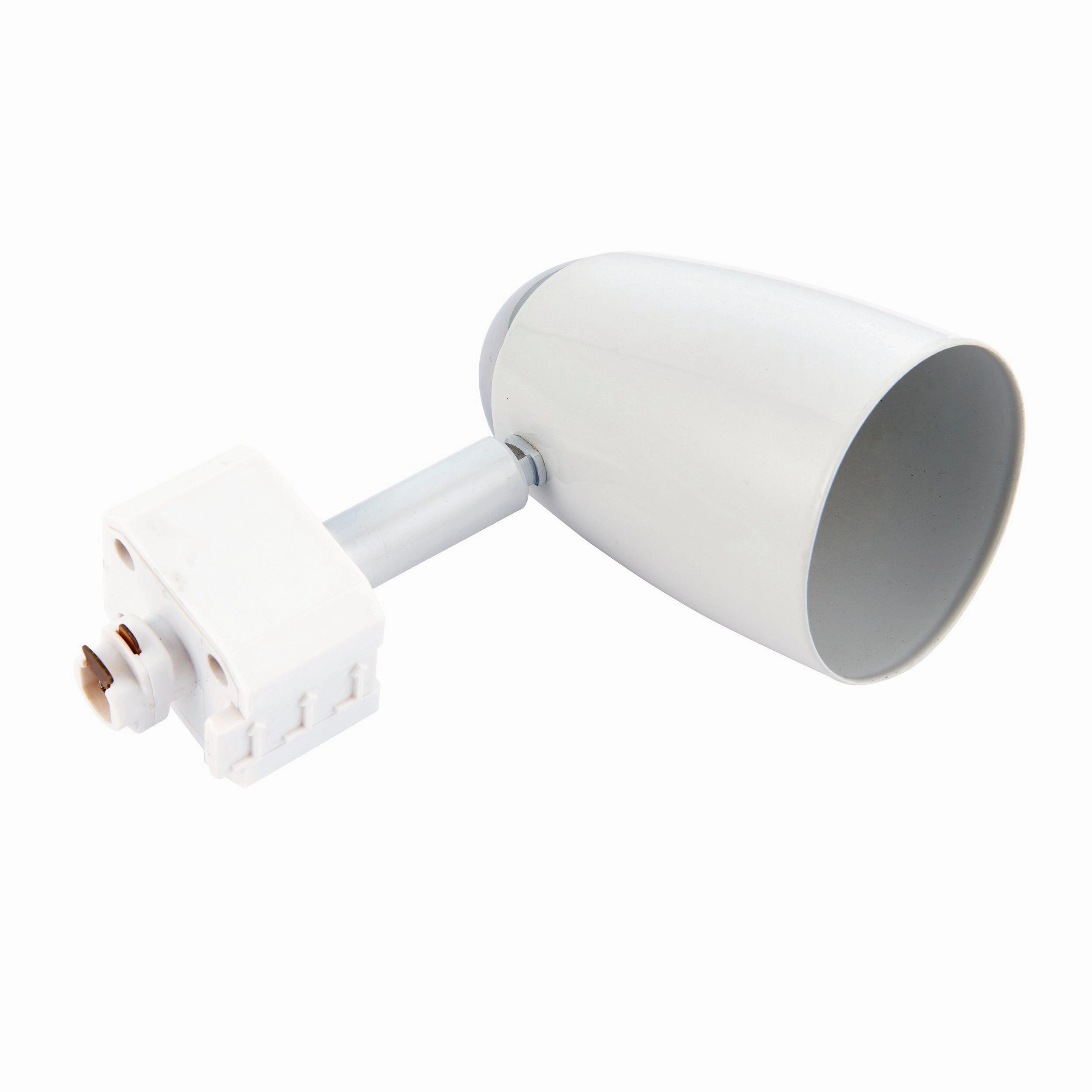 Monte White Track Head Light 6W weatherproof garden light