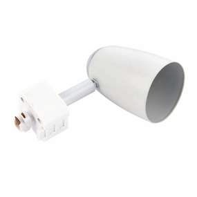 Monte White Track Head Light 6W weatherproof garden light