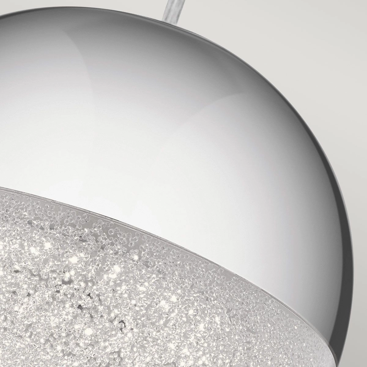 Moonlit LED Mini Chrome Ceiling Pendant Light