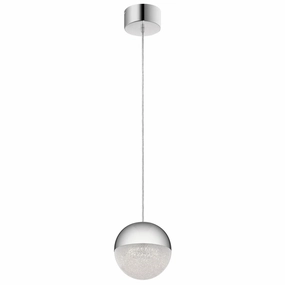 Moonlit LED Mini Chrome Ceiling Pendant Light flush mount ceiling fixture